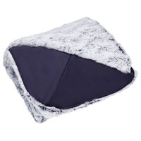 Plaid in Heaven Superzachte fleece deken, blauw-wit