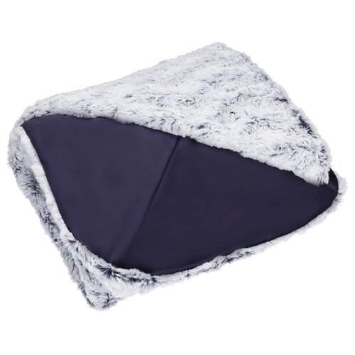 Plaid in Heaven Superzachte fleece deken, blauw-wit