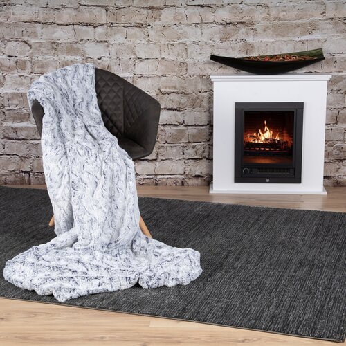 Plaid in Heaven Superzachte fleece deken, blauw-wit