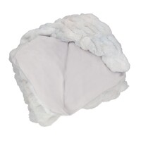 Plaid in Heaven Luxe superzachte fleece deken, zilvergrijs