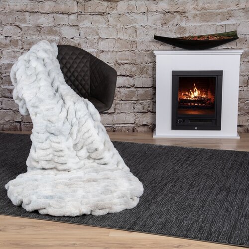 Plaid in Heaven Luxe superzachte fleece deken, zilvergrijs