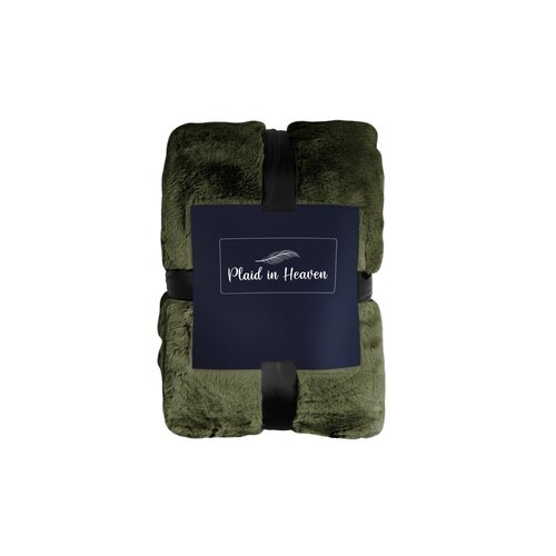 Plaid in Heaven Superzachte donkergroene fleece deken