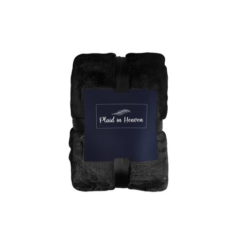 Plaid in Heaven Superzachte zwarte fleece deken