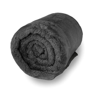Fleece deken - grafietgrijs