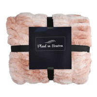 Plaid in Heaven Luxe superzachte fleece deken, roze