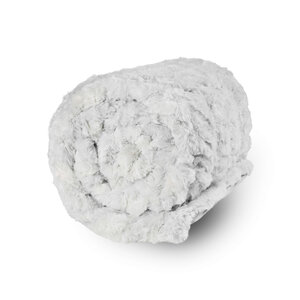 Luxe fleece deken - zilvergrijs