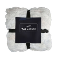 Plaid in Heaven Luxe superzachte fleece deken, zilvergrijs