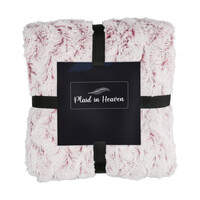 Plaid in Heaven Superzachte fleece deken, rood-wit