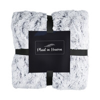 Plaid in Heaven Superzachte fleece deken, blauw-wit