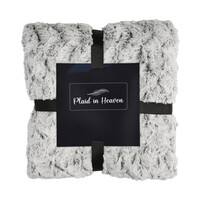 Plaid in Heaven Grote  superzachte fleece deken, zwart-wit