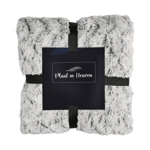 Fleece deken - groot - zwart-wit