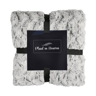 Plaid in Heaven Fleece deken - groot - zwart-wit