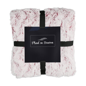 Fleece deken - groot - rood-wit