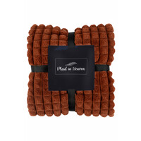 Plaid in Heaven Superzachte carrélook fleece deken in terra