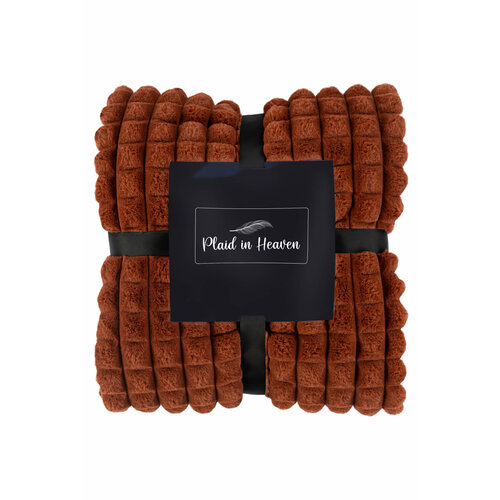 Plaid in Heaven Superzachte carrélook fleece deken in terra