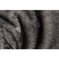 Plaid in Heaven Superzachte fleece deken in donkergrijze vachtlook