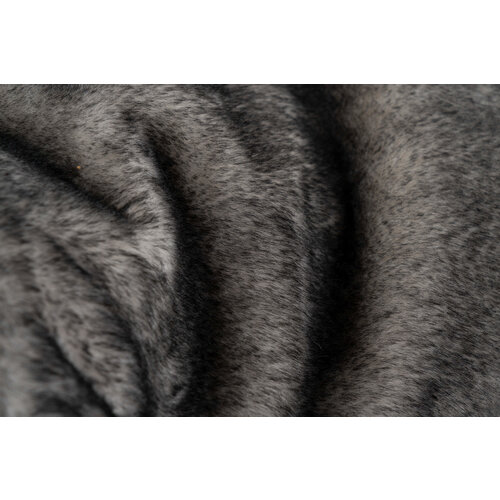 Plaid in Heaven Superzachte fleece deken in donkergrijze vachtlook