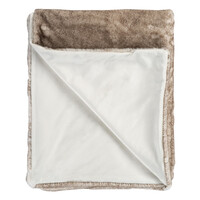 Plaid in Heaven Superzachte fleece deken in bruine vachtlook