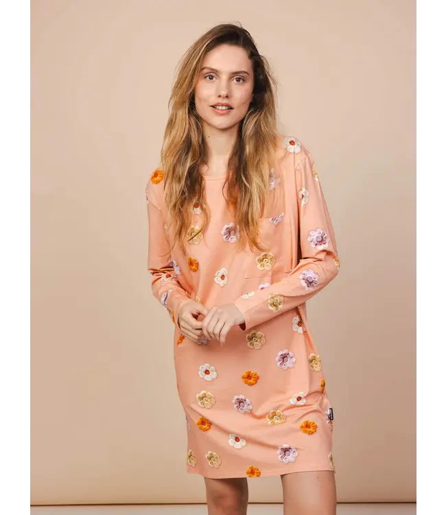 L. SLEEVE DRESS WOMEN FLOWER POWER