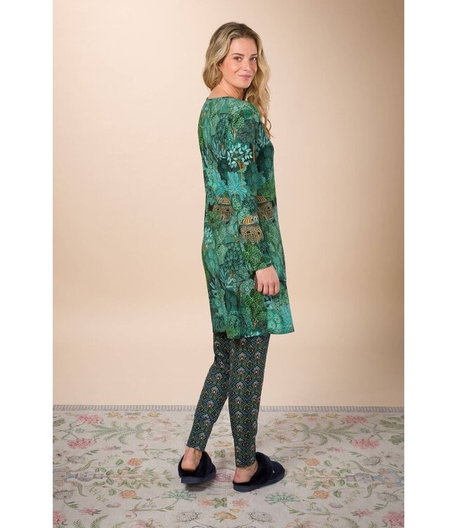 PIP Studio 51.503 DANA LONG SLEEVE NIGHTDRESS JARDIN DE NOCHE BLUE 152