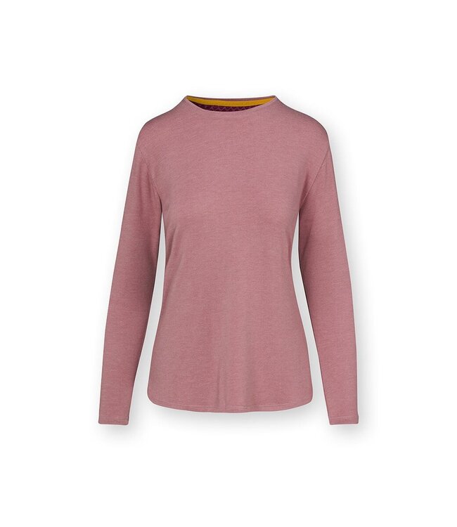 PIP Studio 51.511 TOM LONG SLEEVE TOP MELEE SOLID LIGHT PINK  250