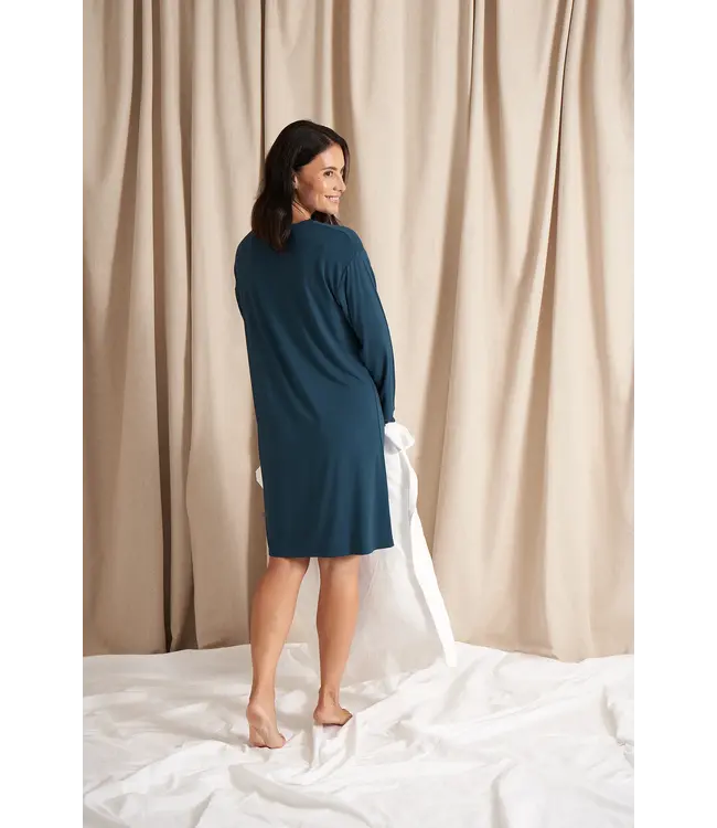 Pretty You London BAMBOO LACE NACHTHEMD TEAL