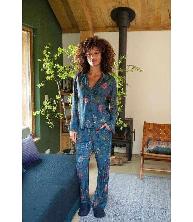 PIP Studio 51.511 FAYE COCO FLOWER BLAUW