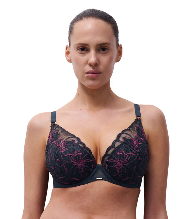 Chantelle C12Q20 FLEURS SIGNATURE B00 SAILING BLUE LUREX