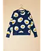 Snurk Amsterdam SWEATER WOMEN EGGS NAVY