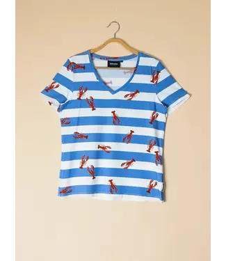 Snurk Amsterdam T-SHIRT V-NECK LOBSTERS