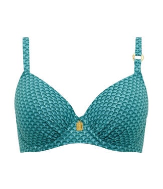 Annadiva 01641CAQ 008 CHINESE FAN AQUA