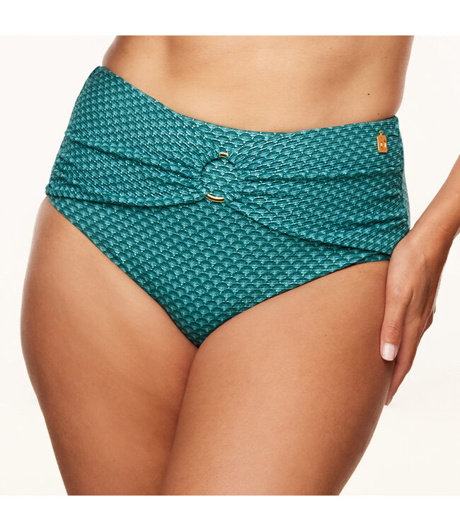 Annadiva 01812CAQ 008 TURQUOISE CHINESE FAN AQUA