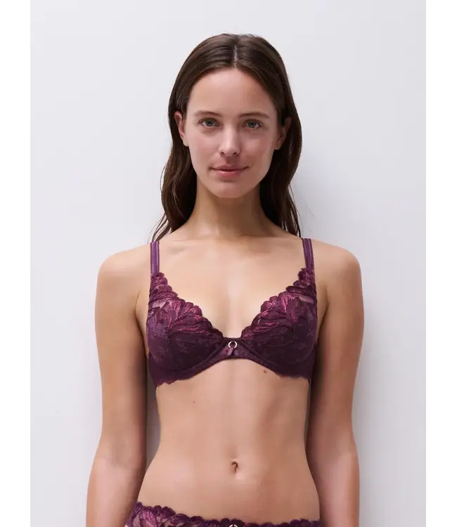 Chantelle C1B4NA ILLUSION E63 AUBERGINE LUREX