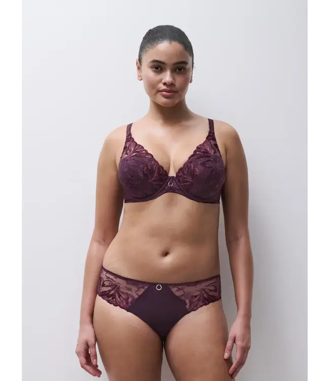 Chantelle C1B4NA ILLUSION E63 AUBERGINE LUREX