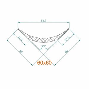 NMC Nomastyl Pure NE2 (60 x6 0 mm), lengte 2 m