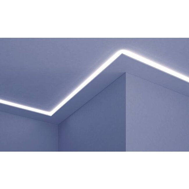 Grand Decor Polyurethaan - LED sierlijst voor indirecte verlichting, KF505 (142 x 25 mm), lengte 2 m