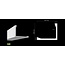 NMC Arstyl L2, profiel voor directe verlichting  (200 x 250 mm), lengte 2 m