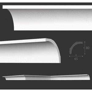 NMC Kroonlijst Nomastyl B1+ (80 x 65 mm), lengte 2 m