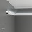 Grand Decor Polyurethaan - LED sierlijst voor indirecte verlichting, KF501 (62 x 25 mm), lengte 2 m