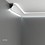 Grand Decor Polyurethaan - LED sierlijst voor indirecte verlichting, KF703 (90 x 90 mm), lengte 2 m