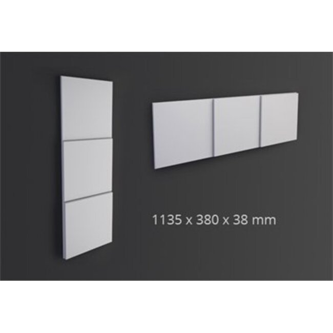 NMC 3D Wallpanel / Wandpaneel Domino Polyurethaan (1135 x 380 x 38 mm) - 4 Wandpanelen