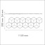 NMC 3D Wallpanel / Wandpaneel Cube Polyurethaan (1135 x 350 x 24 mm)  - 6 Wandpanelen