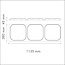 NMC 3D Wallpanel / Wandpaneel Icon Polyurethaan (1135 x 380 x 45 mm)  - 3 Wandpanelen