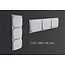 NMC 3D Wallpanel / Wandpaneel Icon Polyurethaan (1135 x 380 x 45 mm)  - 3 Wandpanelen
