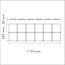 NMC 3D Wallpanel / Wandpaneel Square Polyurethaan - 5 Wandpanelen (1135 x 380 x 30 mm)