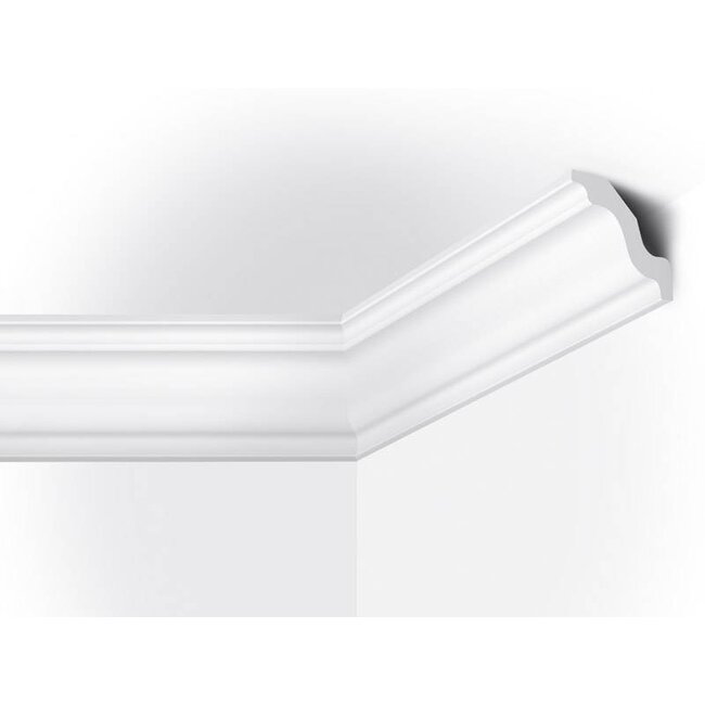 Vidella VW70 (70 x 70 mm), plafondlijst, sierlijst, lengte 2 m
