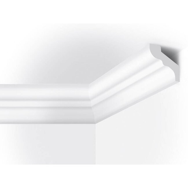 Vidella VK80 (80 x 70 mm), plafondlijst, sierlijst,  lengte 2 m