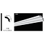 Vidella VC40 (40 x 40 mm), plafondlijst, sierlijst, lengte 2 m