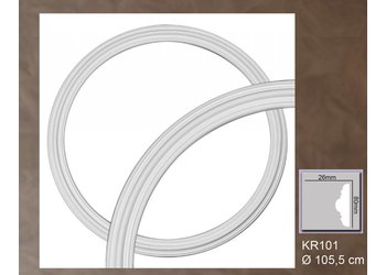 Grand Decor Rozet ring KR101 / RL601 diameter 105,5 cm / 89,5 cm (4 delen)