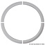 Grand Decor Rozet ring KR101 / RL601 diameter 105,5 cm / 89,5 cm (4 delen)